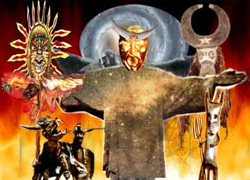 Thrygragos Varuna Mithras as Sol Invictus, prepared on PHOTOSHOP by Jim McPherson, 2007