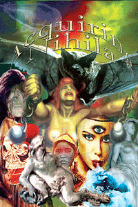 Two colour versions of black and white interior graphics prepared for Hidden Headgames by Jim McPherson, 2017