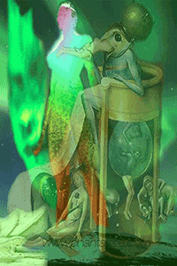 Two images used for page and panel backgrounds for Hidden Headgames prepared by Jim McPherson, 2017