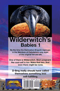 Back cover for Decimation Damnation, prepared by Jim McPherson, 2016